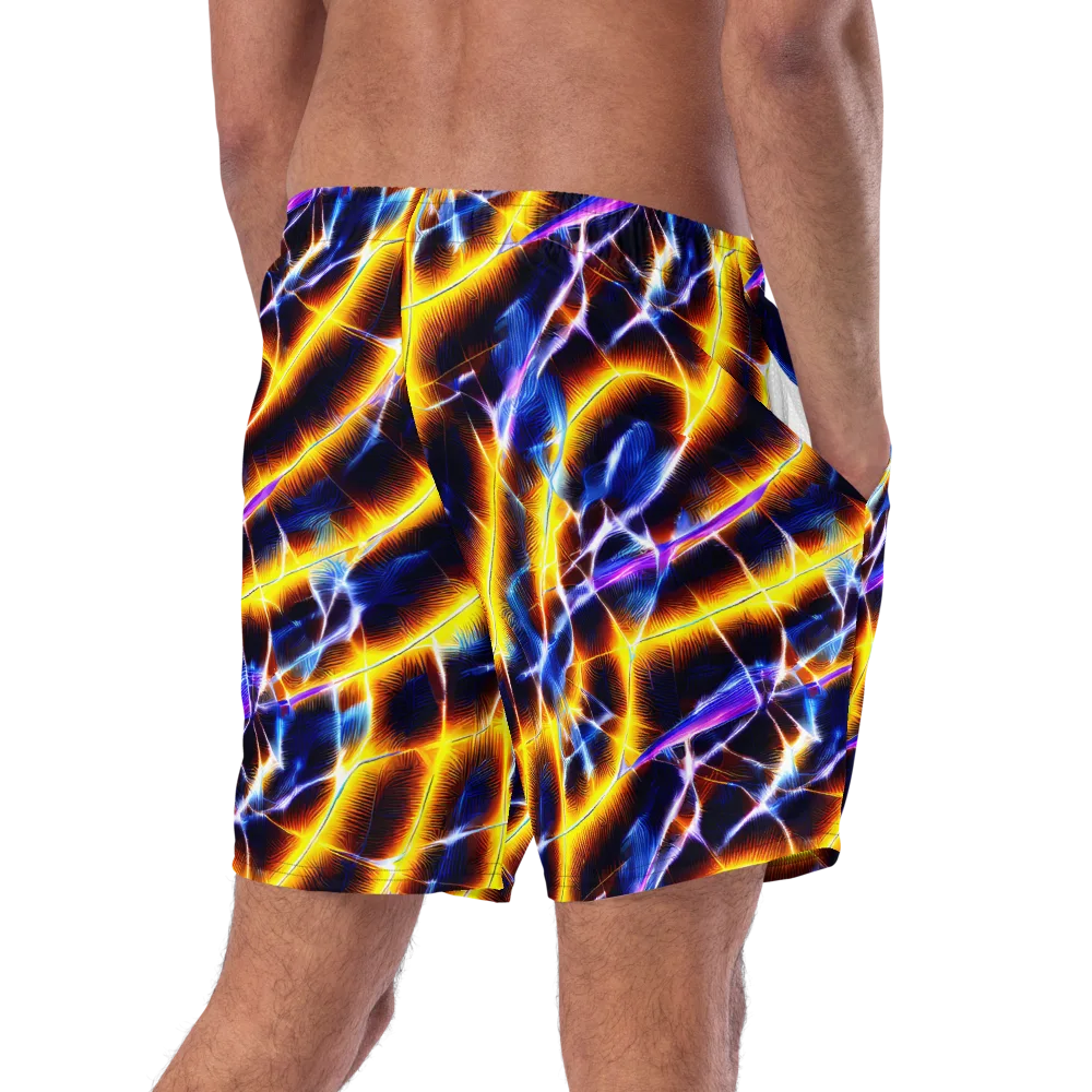 Tempel Tangle on Swim Trunks — Right Back