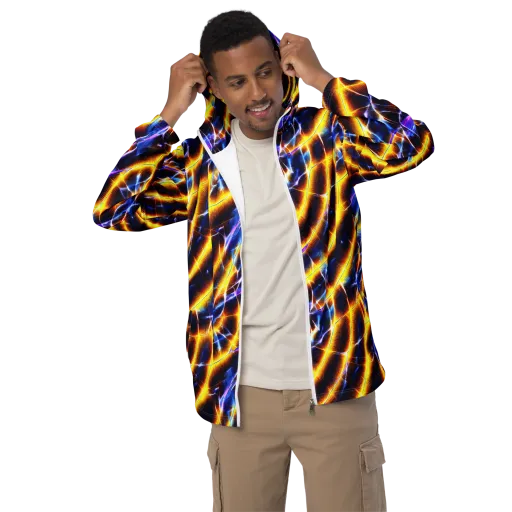 Tempel Tangle on a Men's Windbreaker