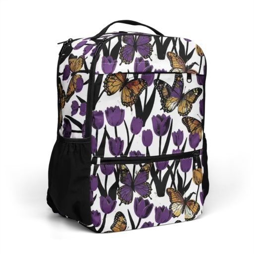 Indigo Flutter on a Utility Backpack