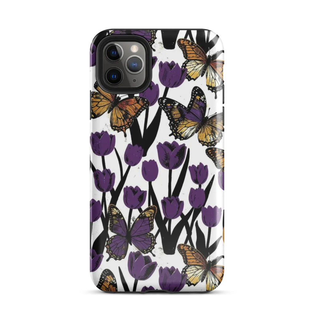 Indigo Flutter on Tough Case for iPhone® — Front