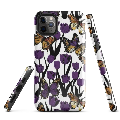 Indigo Flutter on a Tough Case for iPhone®