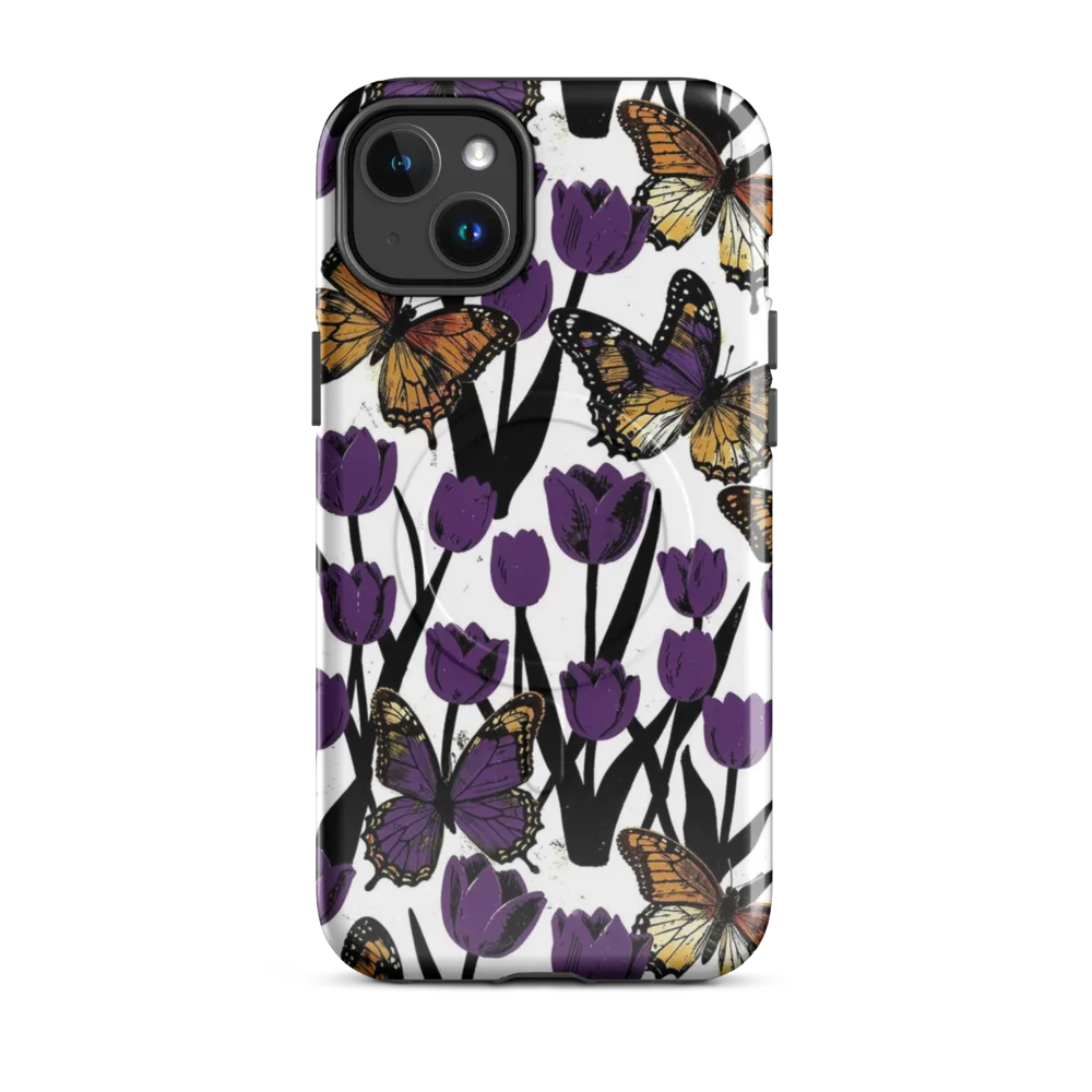 Indigo Flutter on MagSafe Tough Case for iPhone® — Front