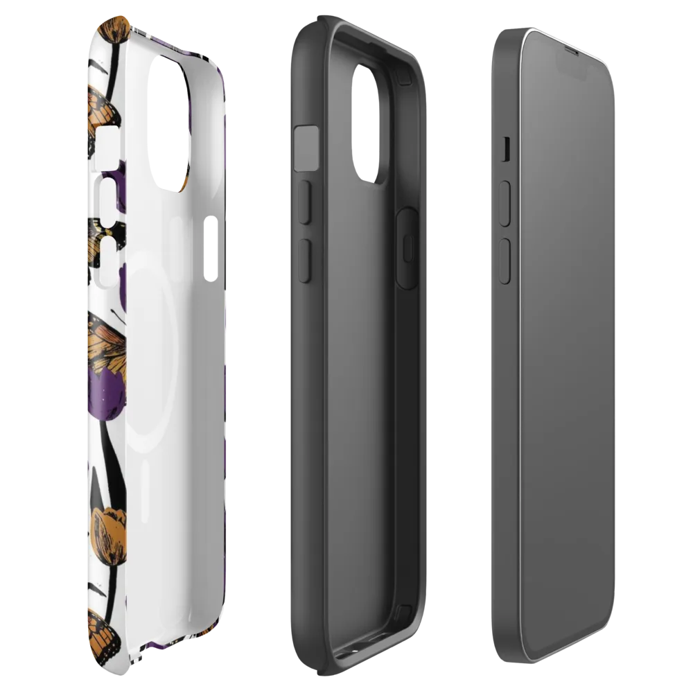 Indigo Flutter on MagSafe Tough Case for iPhone® — Front