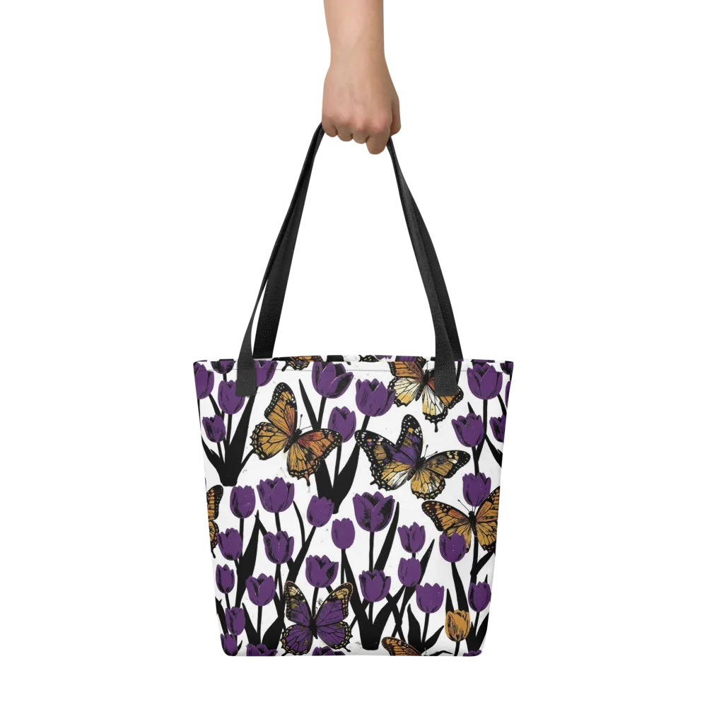 Indigo Flutter on Tote Bag — Front