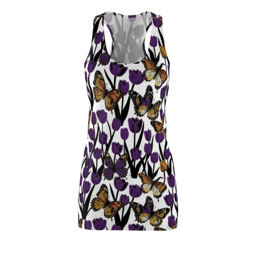 Indigo Flutter on a Racerback Dress