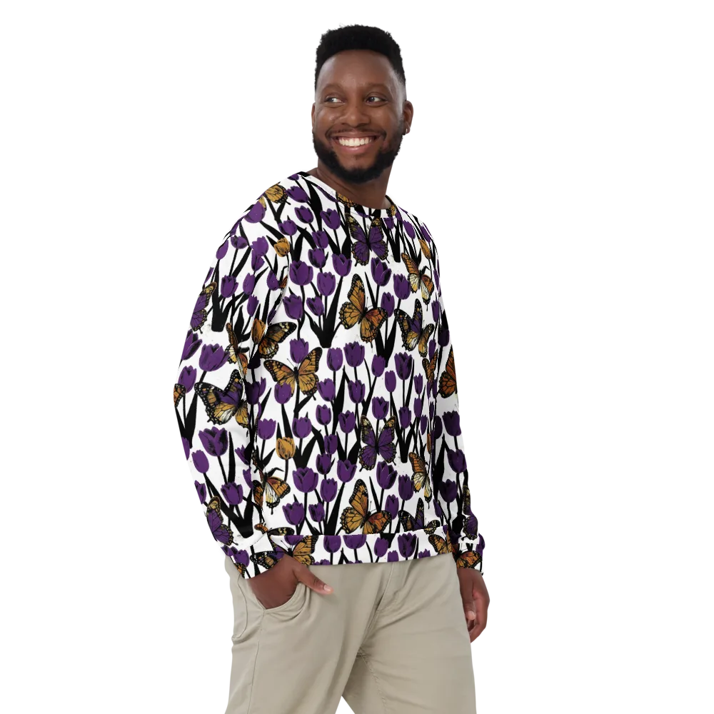 Indigo Flutter on Sweatshirt — Front