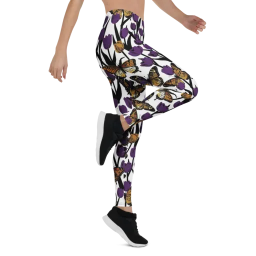 Indigo Flutter on a Leggings