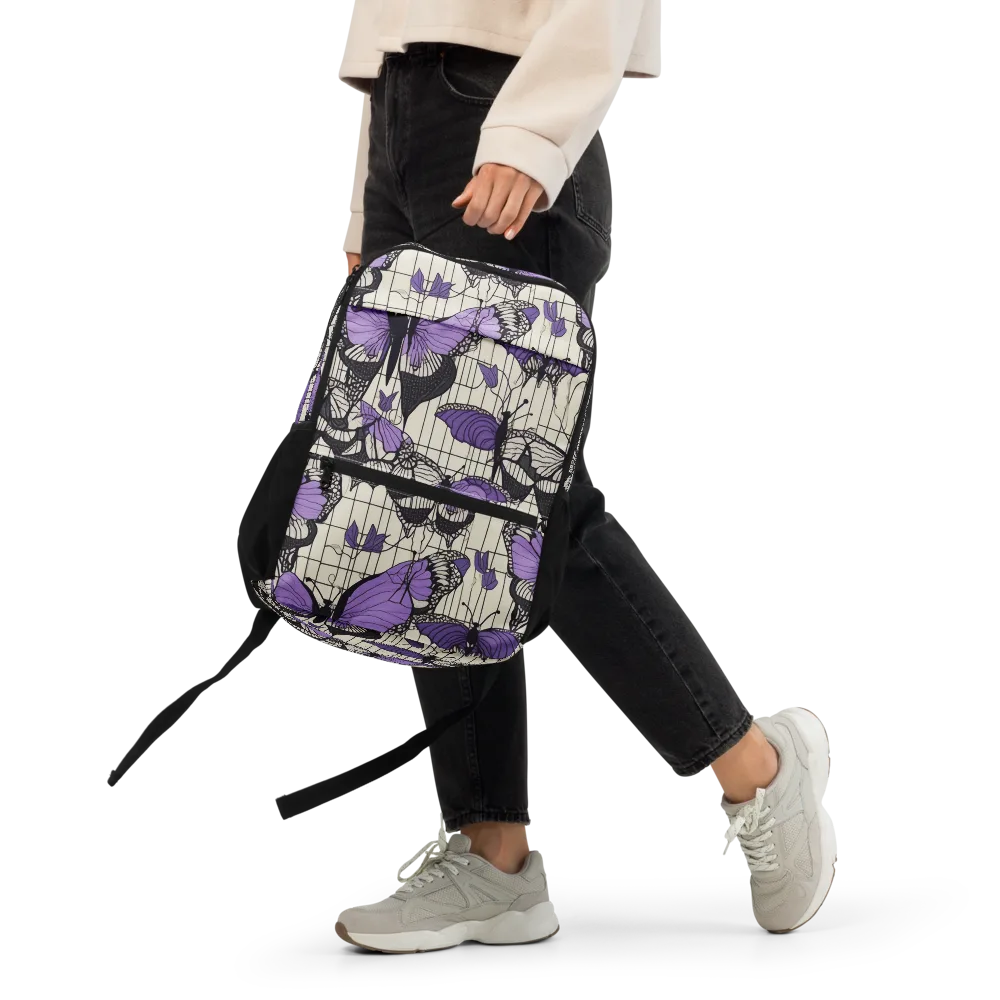 Violet Glasswing on Utility Backpack — Front