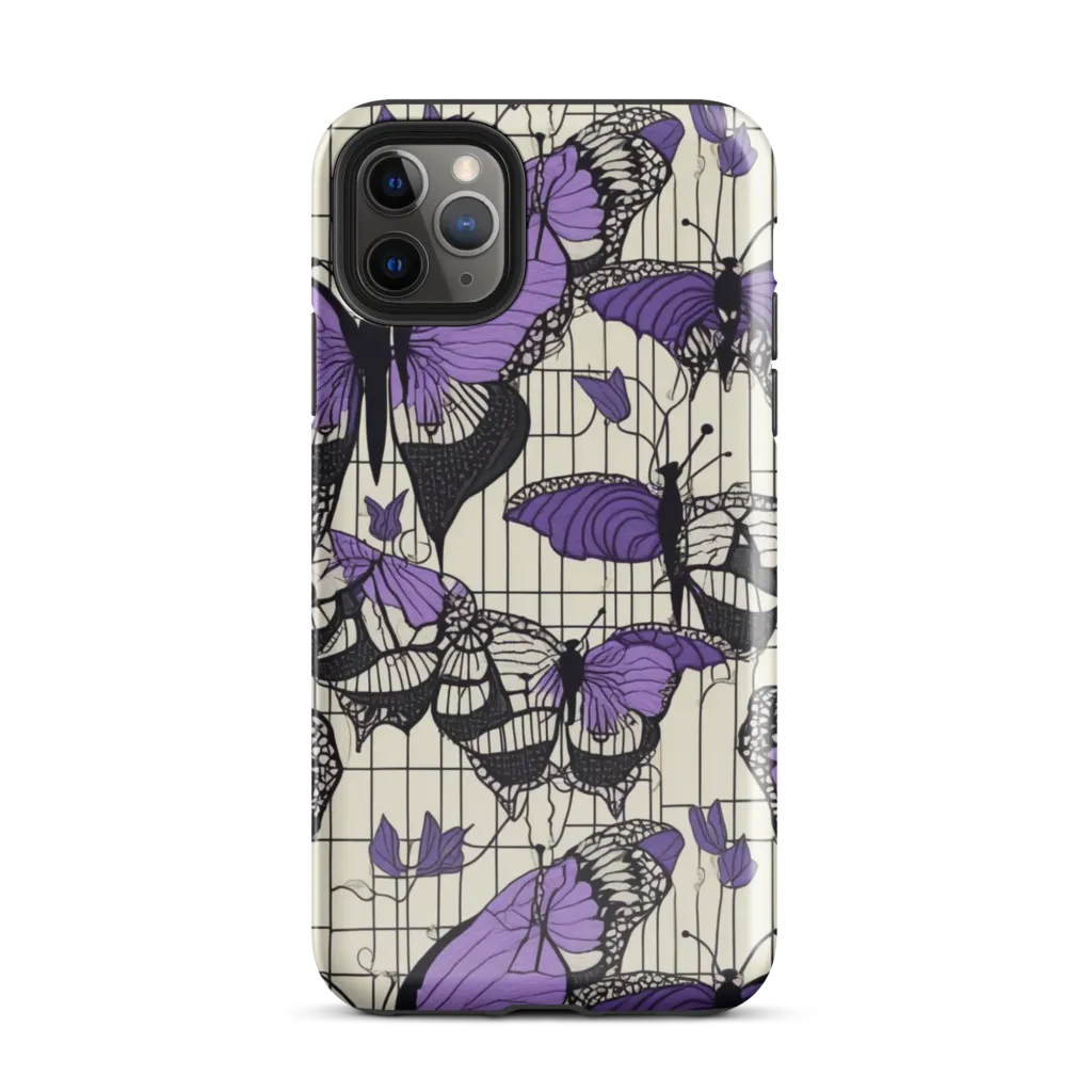 Violet Glasswing on Tough Case for iPhone® — Front