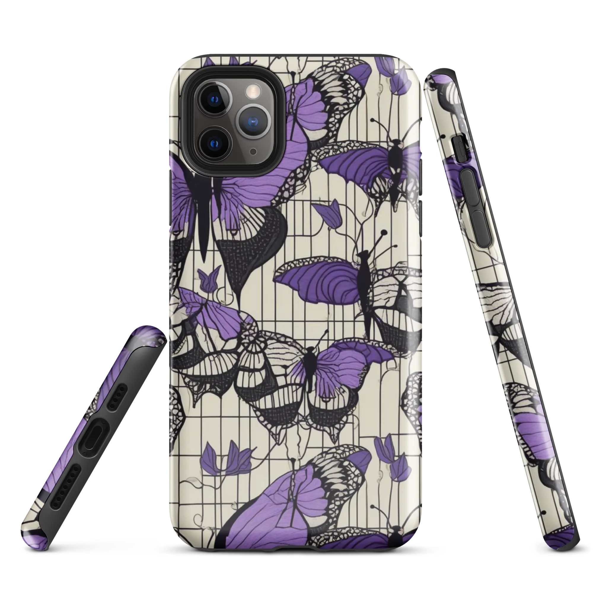 Violet Glasswing on Tough Case for iPhone® — Front