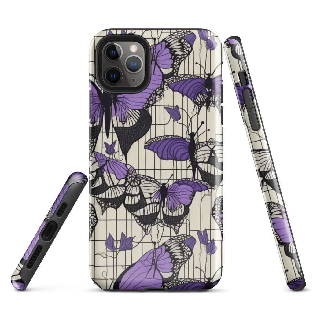 Violet Glasswing on Tough Case for iPhone® — Front
