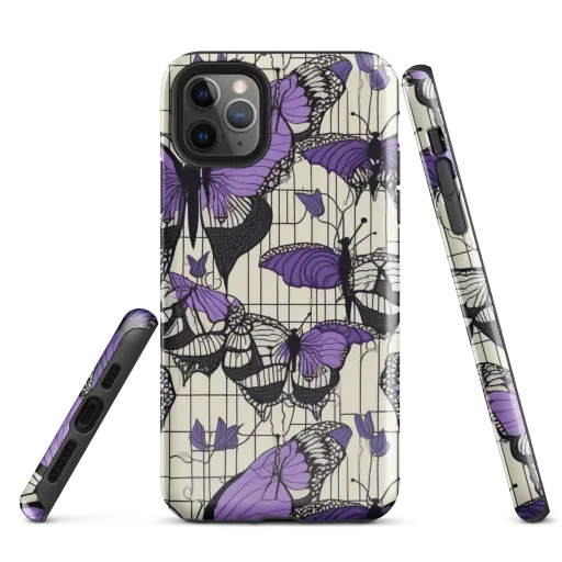 Violet Glasswing on a Tough Case for iPhone®