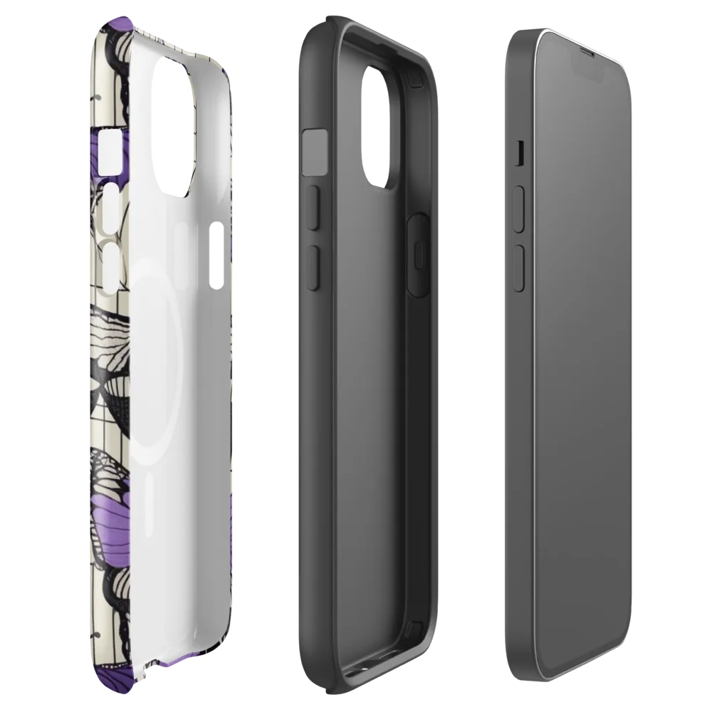 Violet Glasswing on MagSafe Tough Case for iPhone® — Front