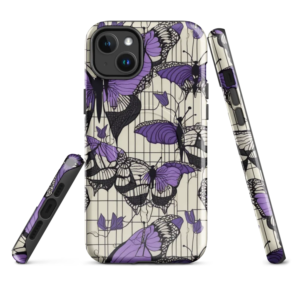 Violet Glasswing on MagSafe Tough Case for iPhone® — Front
