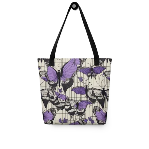 Violet Glasswing on a Tote Bag