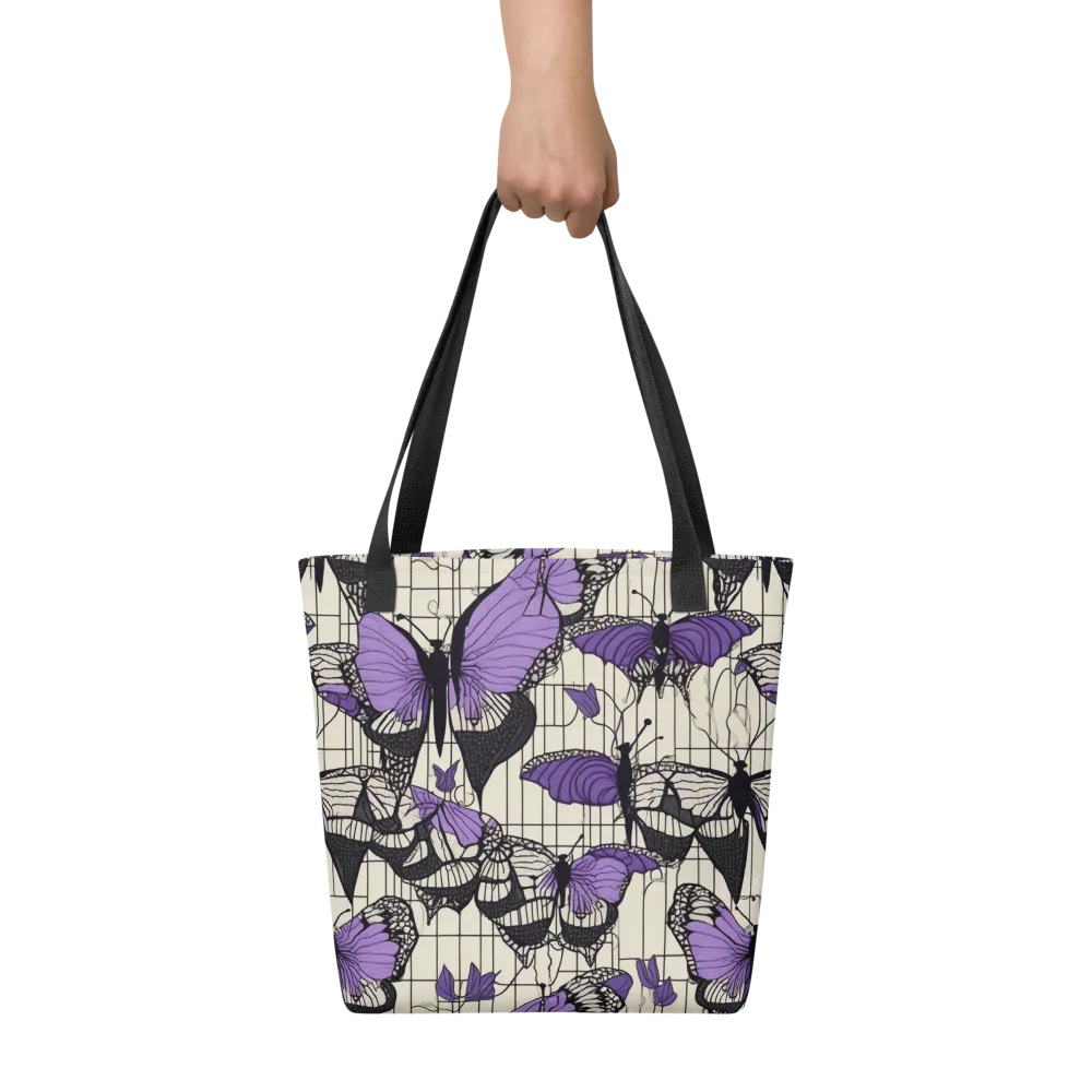 Violet Glasswing on Tote Bag — Front