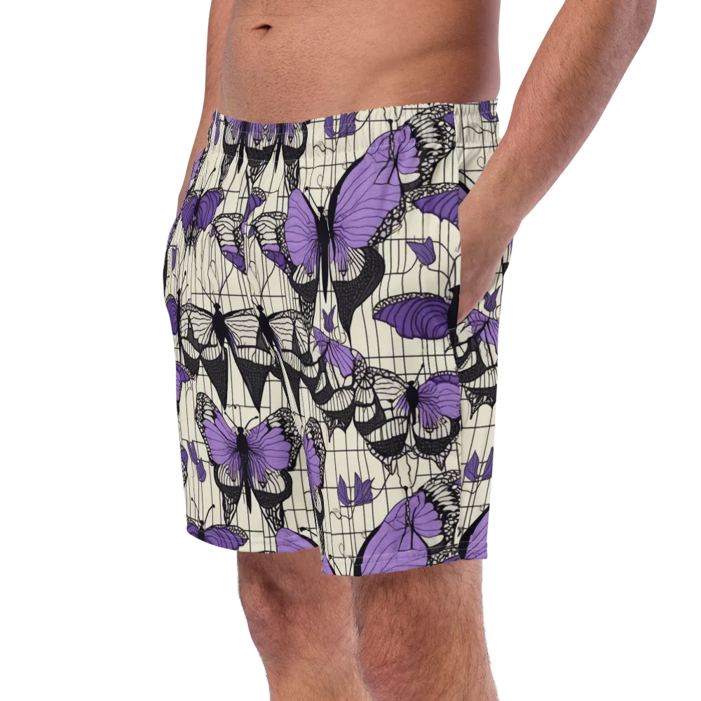 Violet Glasswing on Swim Trunks — Left Front