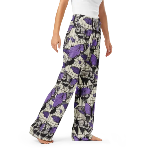 Violet Glasswing on a Women's Pajama Pants