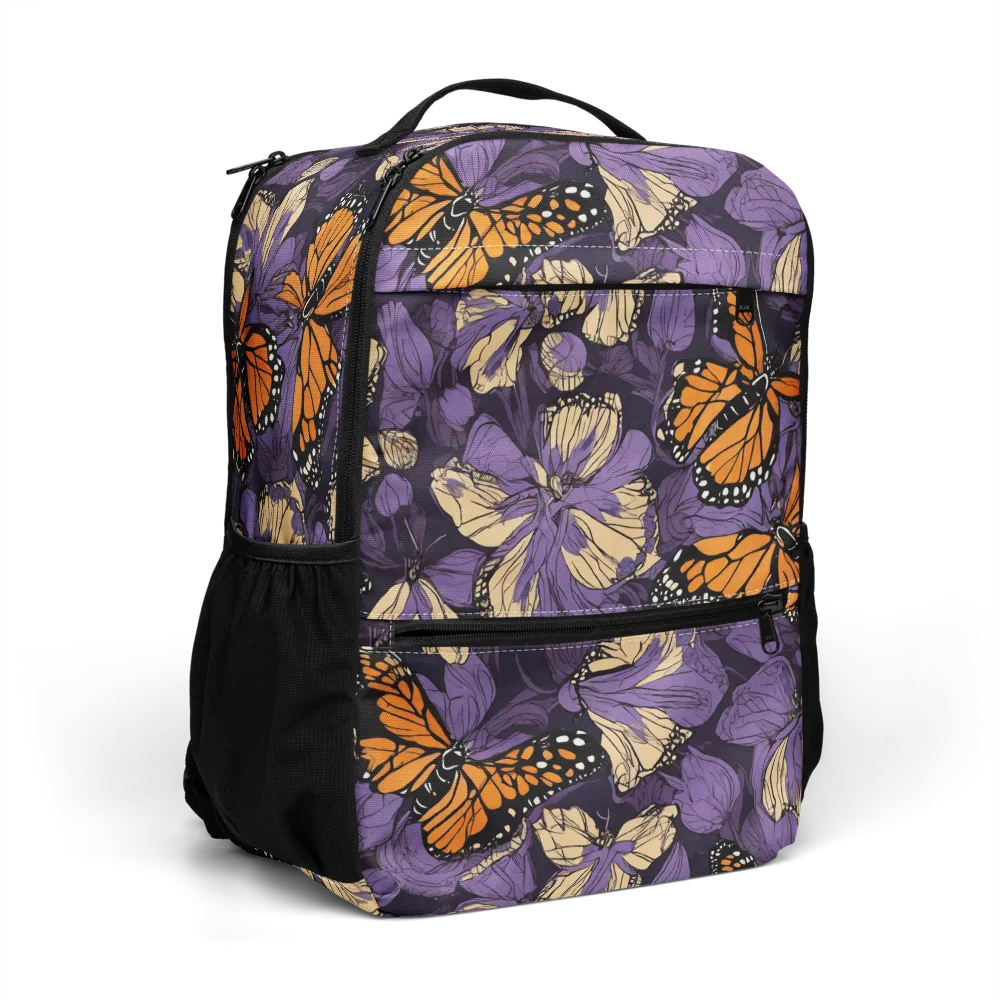 Midnight Monarchs on Utility Backpack — Right Front
