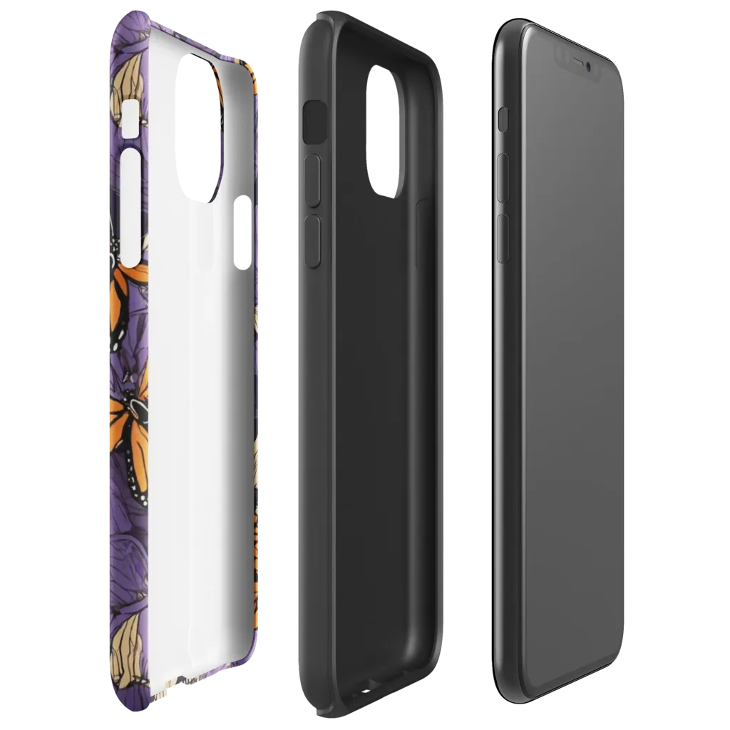 Midnight Monarchs on Tough Case for iPhone® — Right