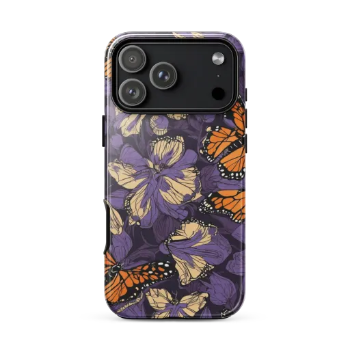 Midnight Monarchs on a Tough Case for iPhone®