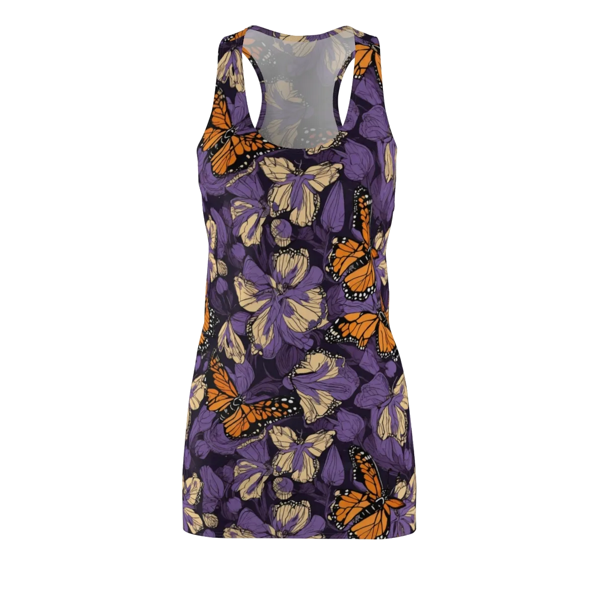 Midnight Monarchs on Racerback Dress — Front