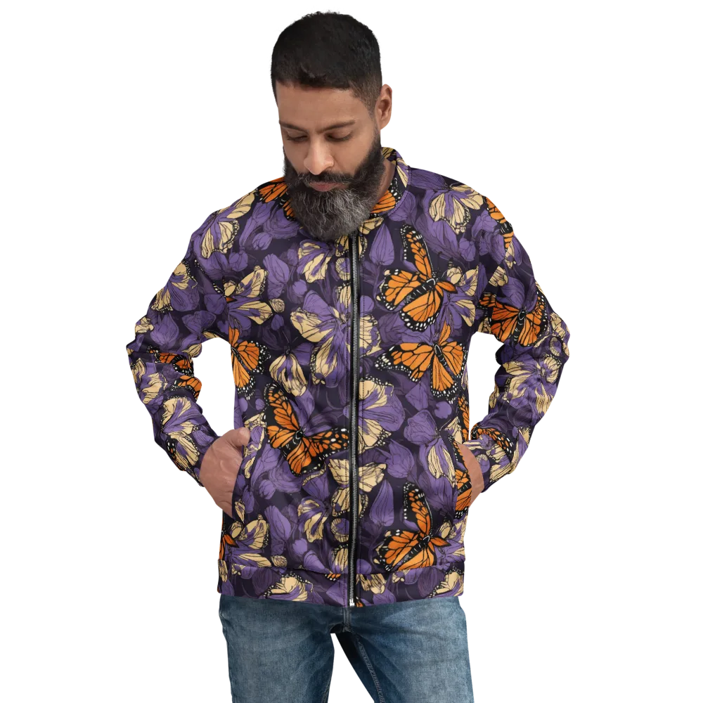 Midnight Monarchs on Bomber Jacket — Front