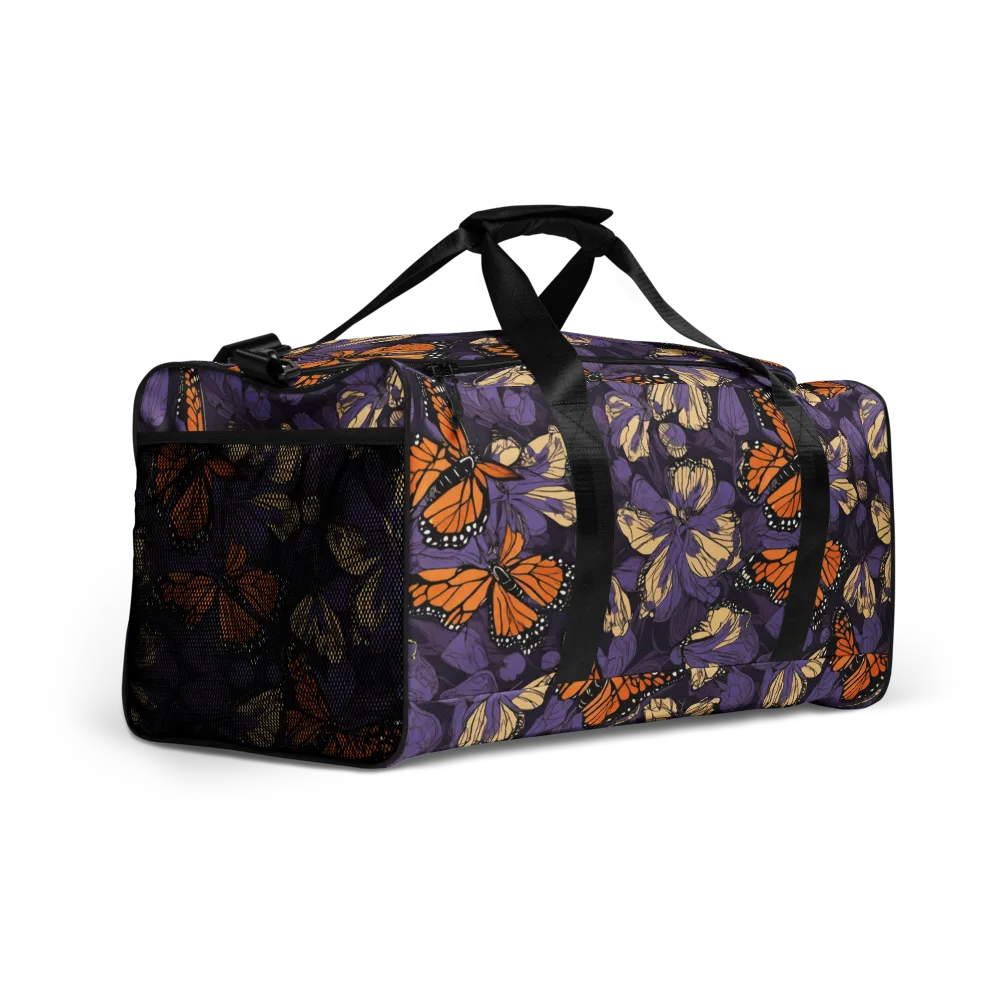 Midnight Monarchs on Duffle Bag — Right Front