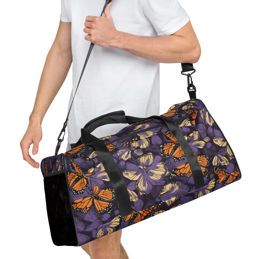 Midnight Monarchs on Duffle Bag — Right Front