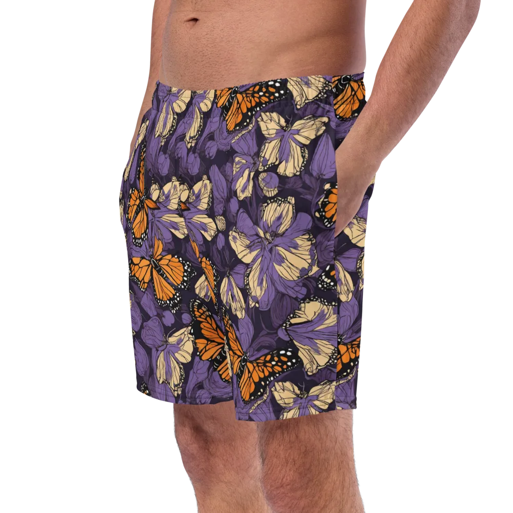 Midnight Monarchs on Swim Trunks — Left Front