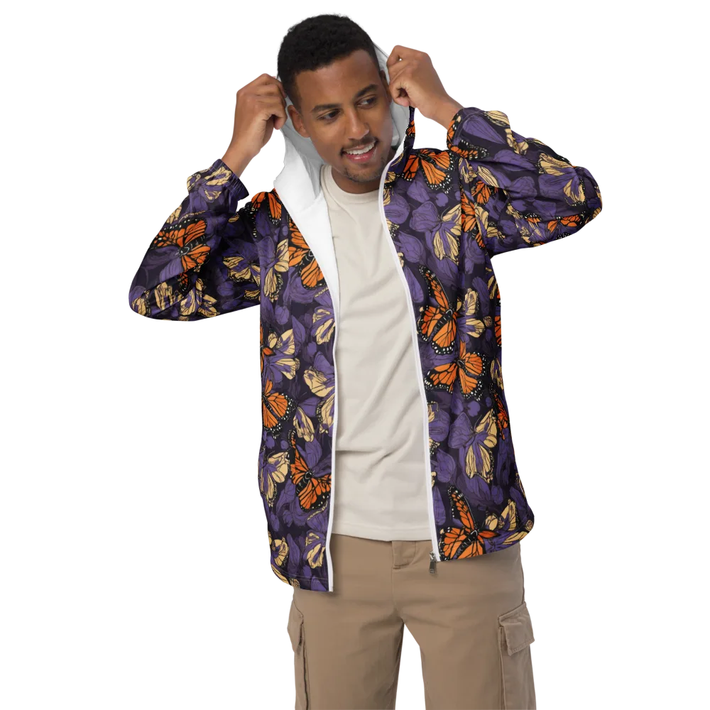 Midnight Monarchs on Men's Windbreaker — Front
