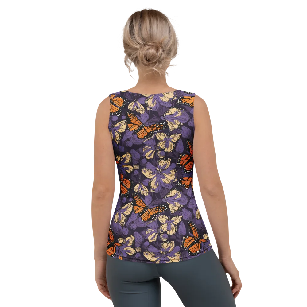 Midnight Monarchs on Women's Tank Top — Back