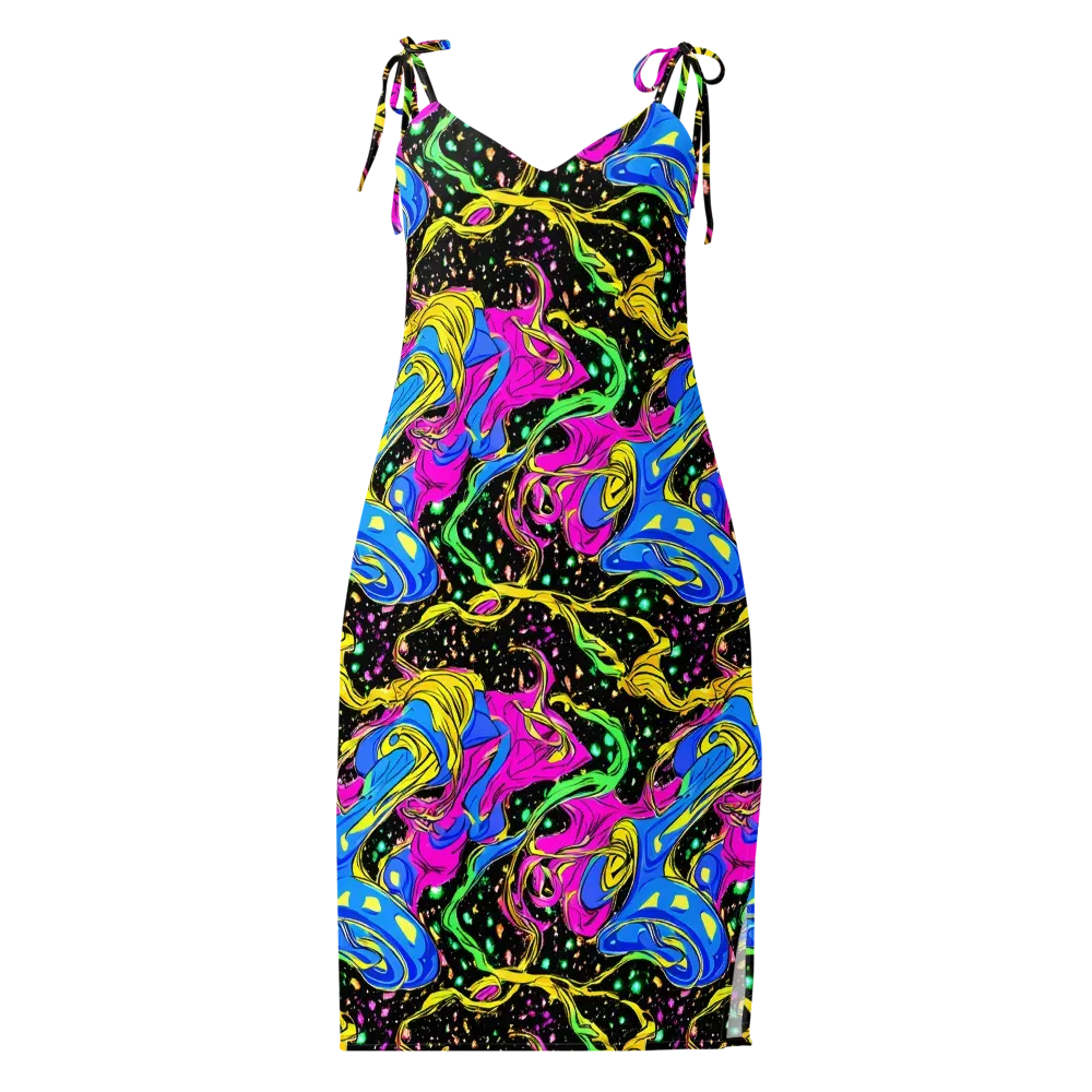 Spectral Pulse on Slip Dress — Front