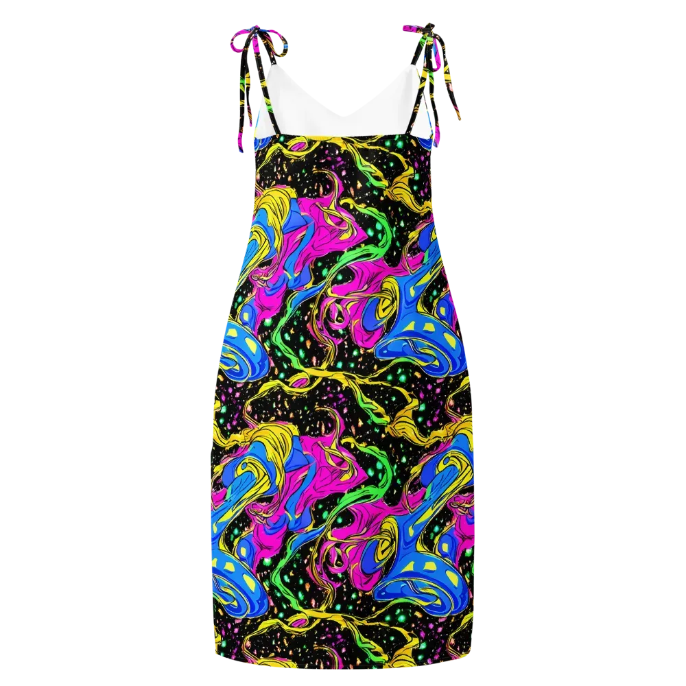 Spectral Pulse on Slip Dress — Back
