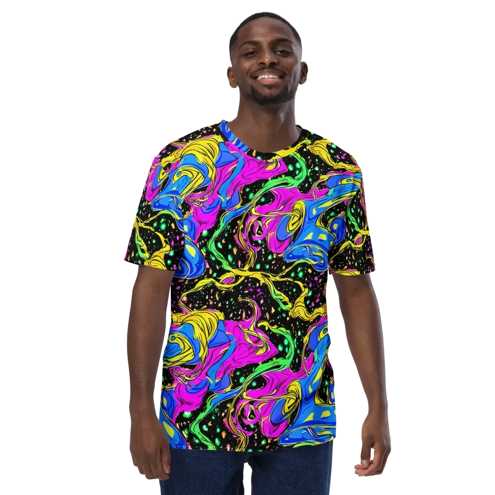 Spectral Pulse on Men's Crew Neck T-Shirt — Front