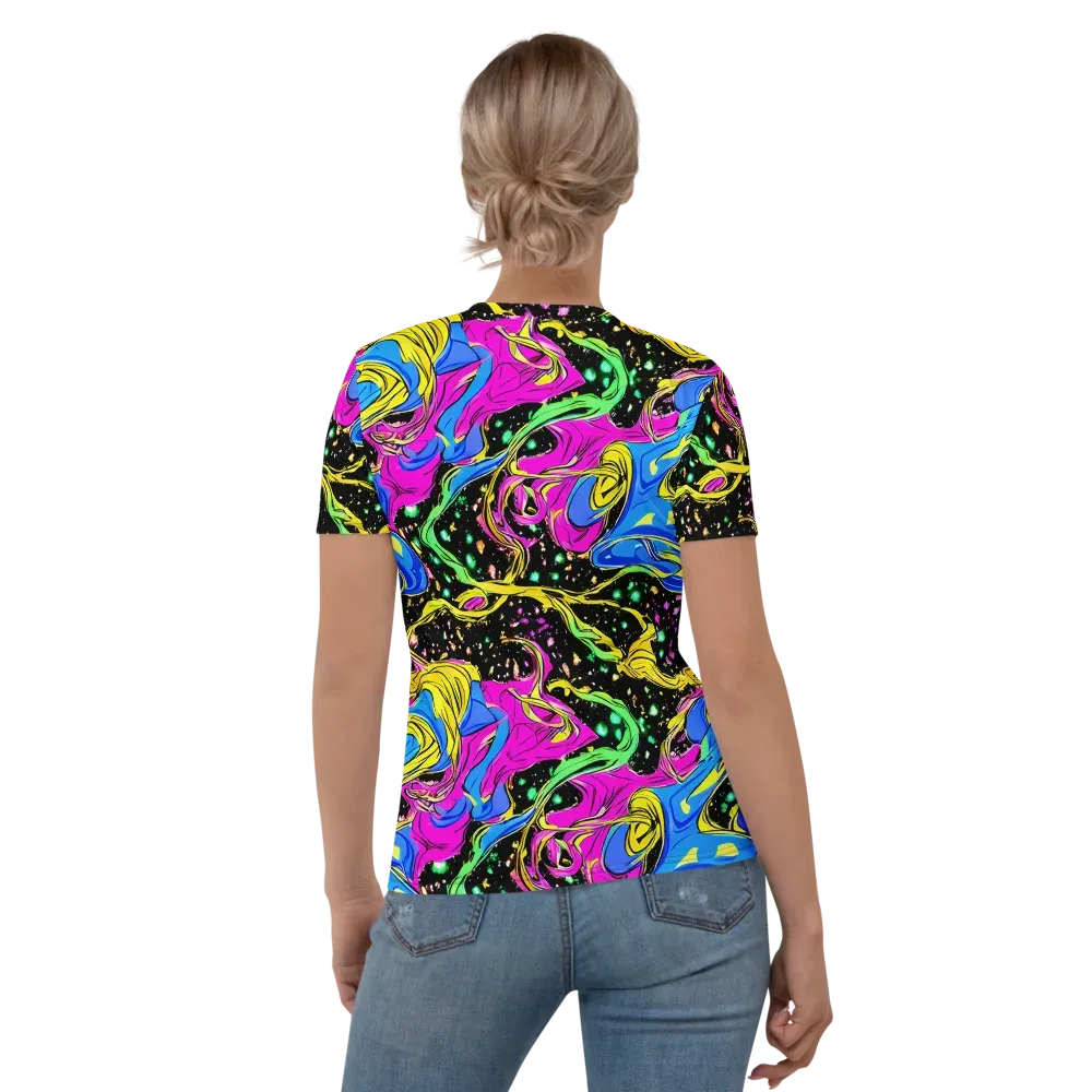 Spectral Pulse on Women's Crew Neck T-Shirt — Back