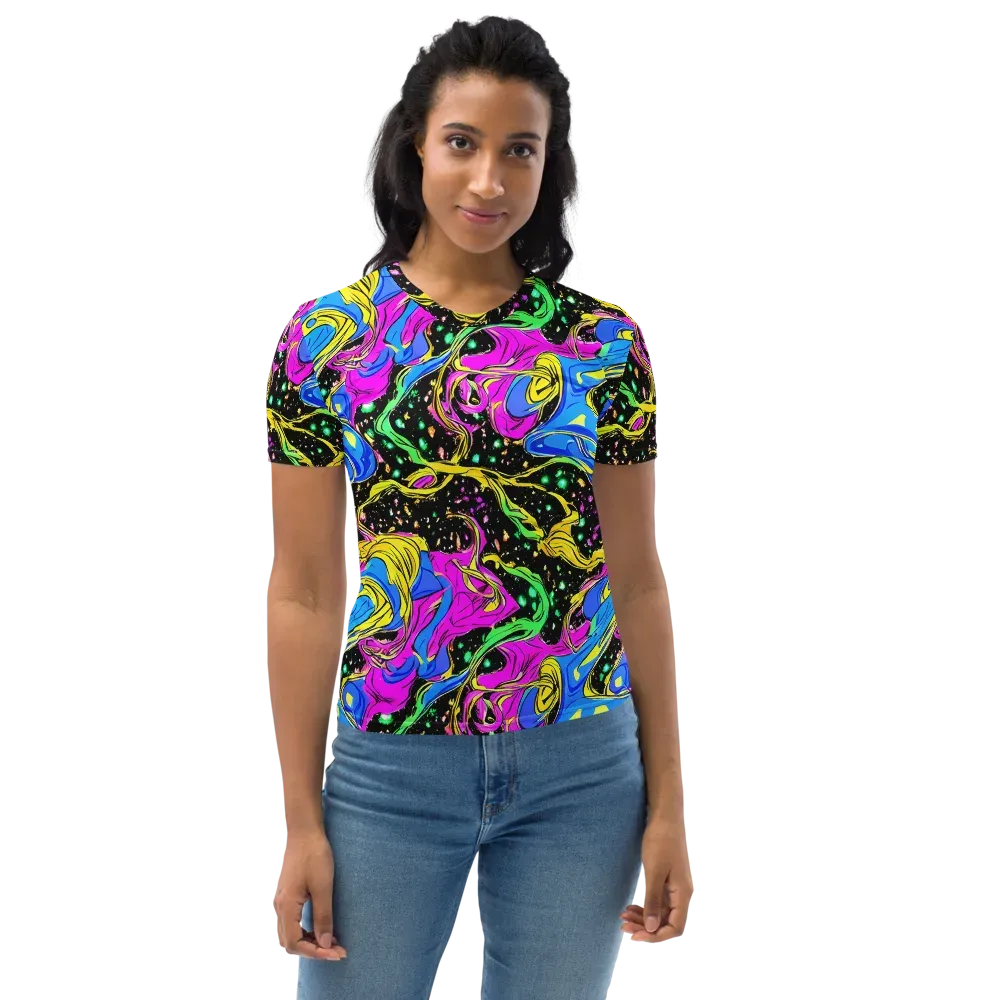Spectral Pulse on Women's Crew Neck T-Shirt — Front