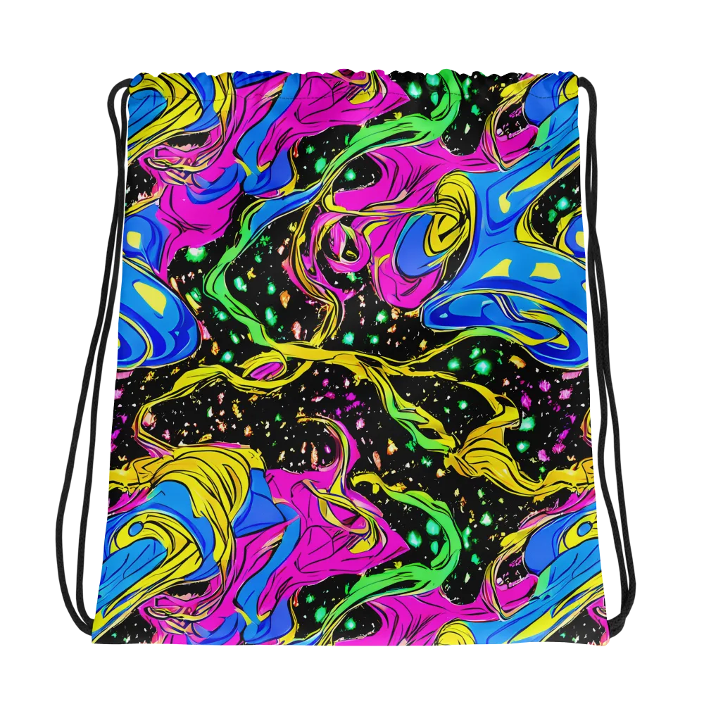 Spectral Pulse on Drawstring Bag — Photo
