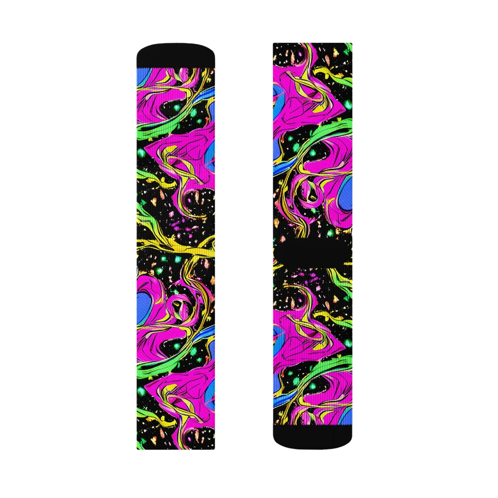 Spectral Pulse on Socks — Right Sock