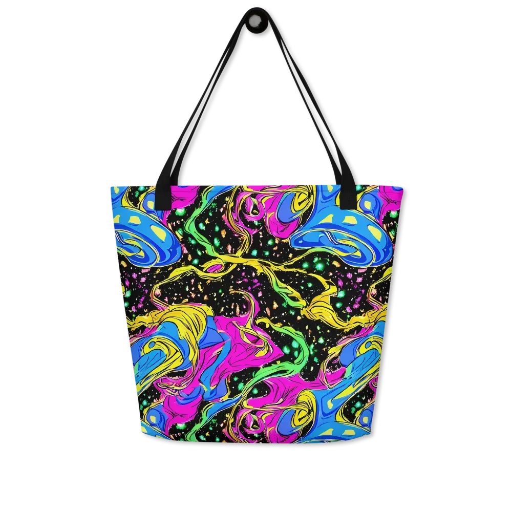 Spectral Pulse on Large Tote Bag W/ Pocket — Front