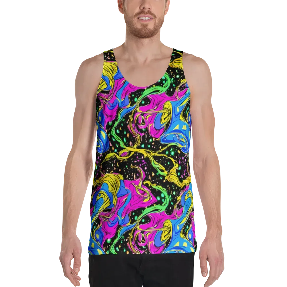 Spectral Pulse on Men's Tank Top — Front