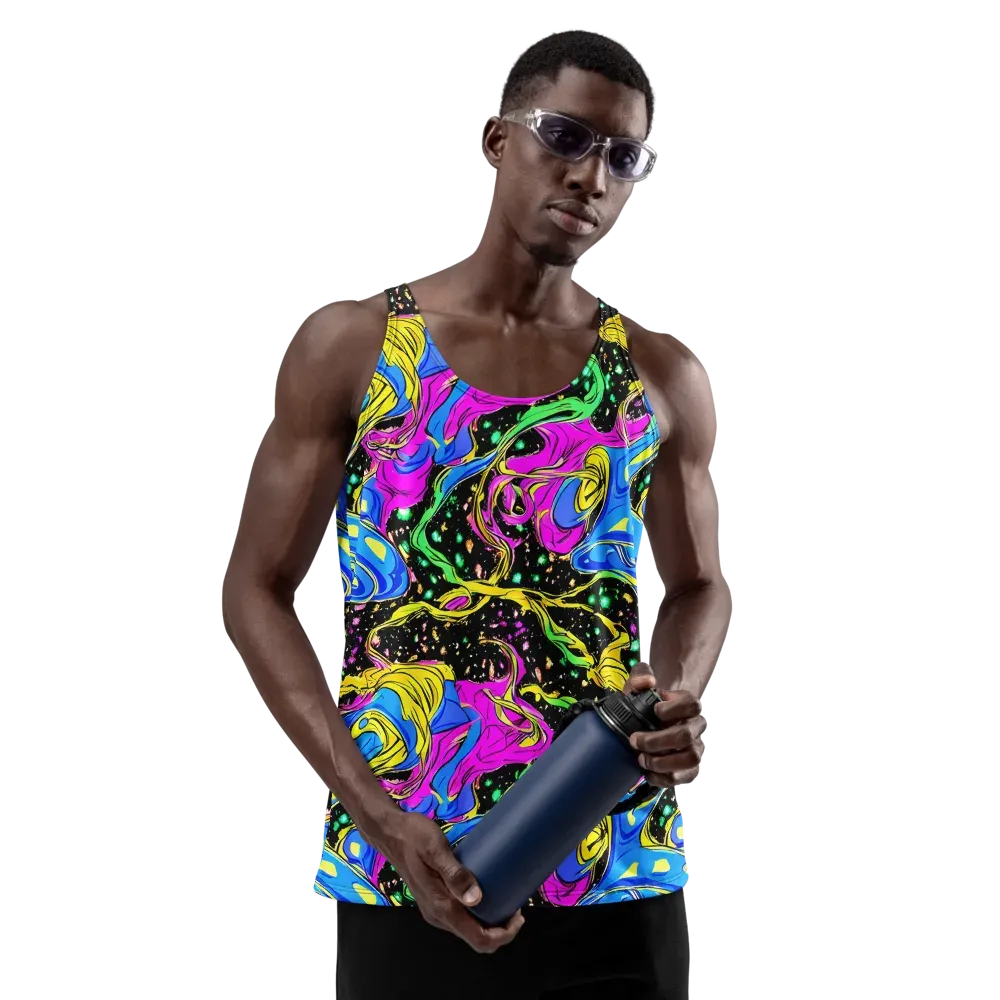 Spectral Pulse on Men's Tank Top — Front