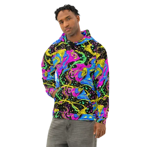 Spectral Pulse on a Cotton Hoodie