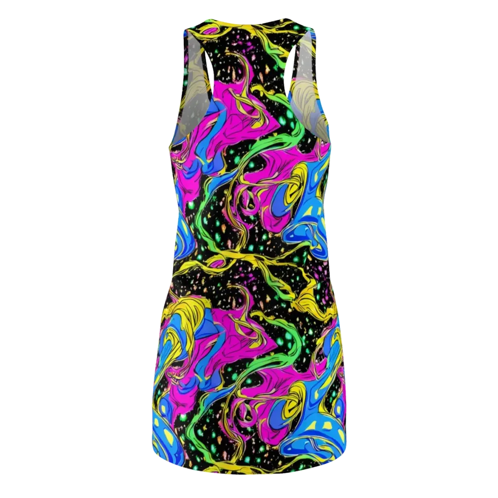 Spectral Pulse on Racerback Dress — Back