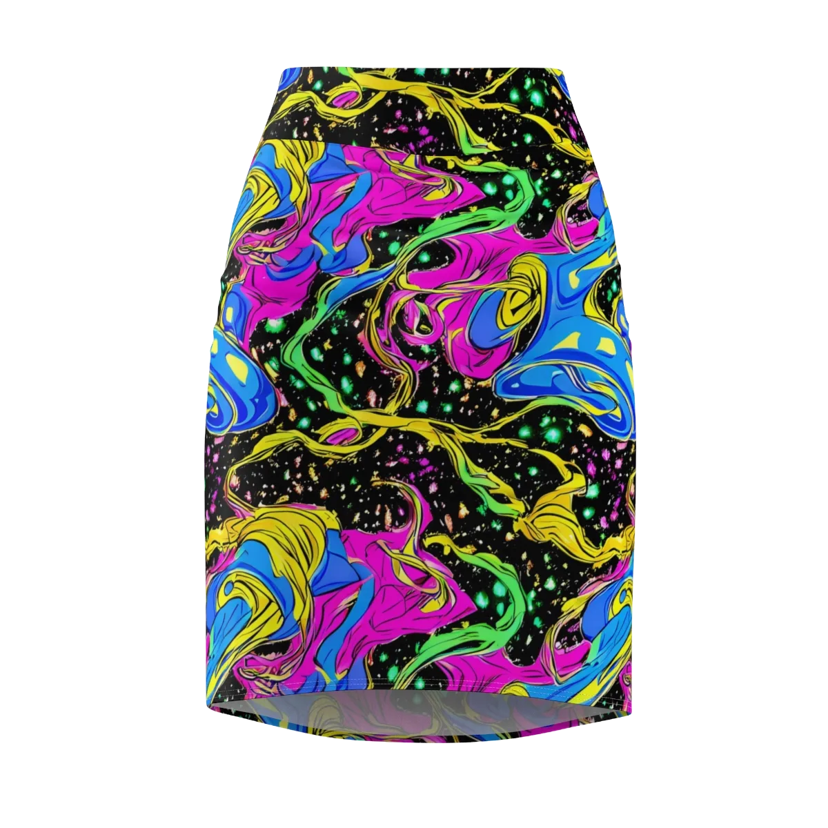 Spectral Pulse on Pencil Skirt — Front