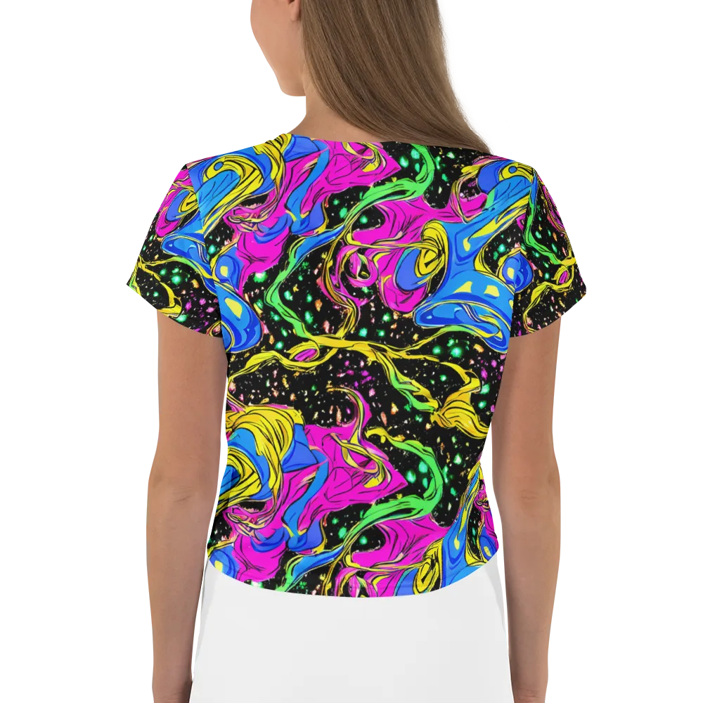 Spectral Pulse on Crop Tee — Back