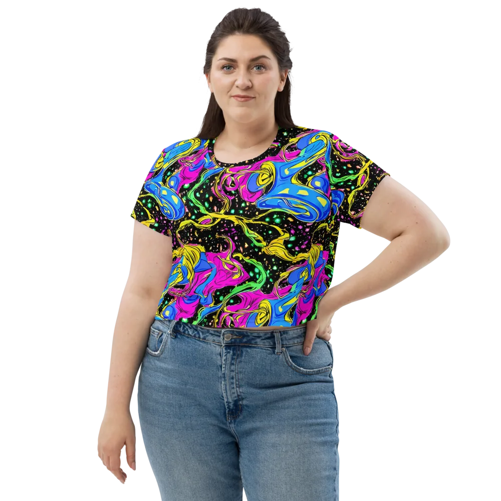 Spectral Pulse on Crop Tee — Front