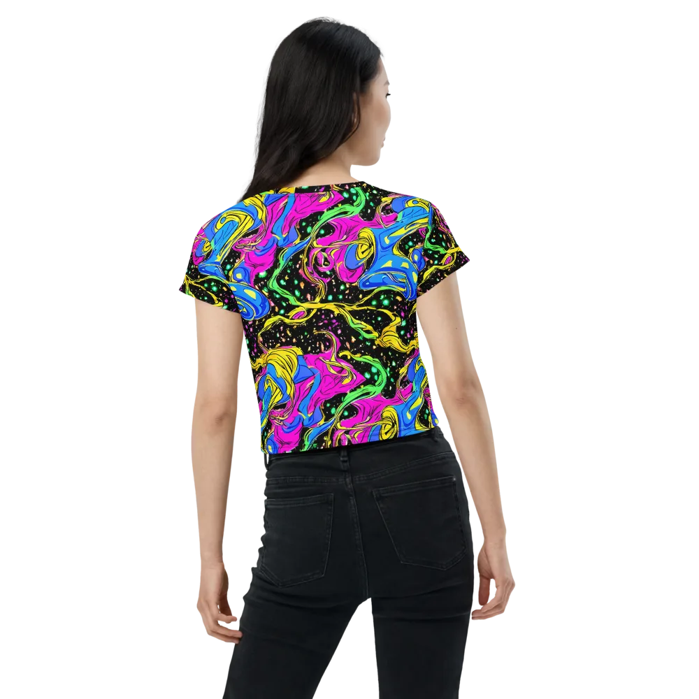 Spectral Pulse on Crop Tee — Back
