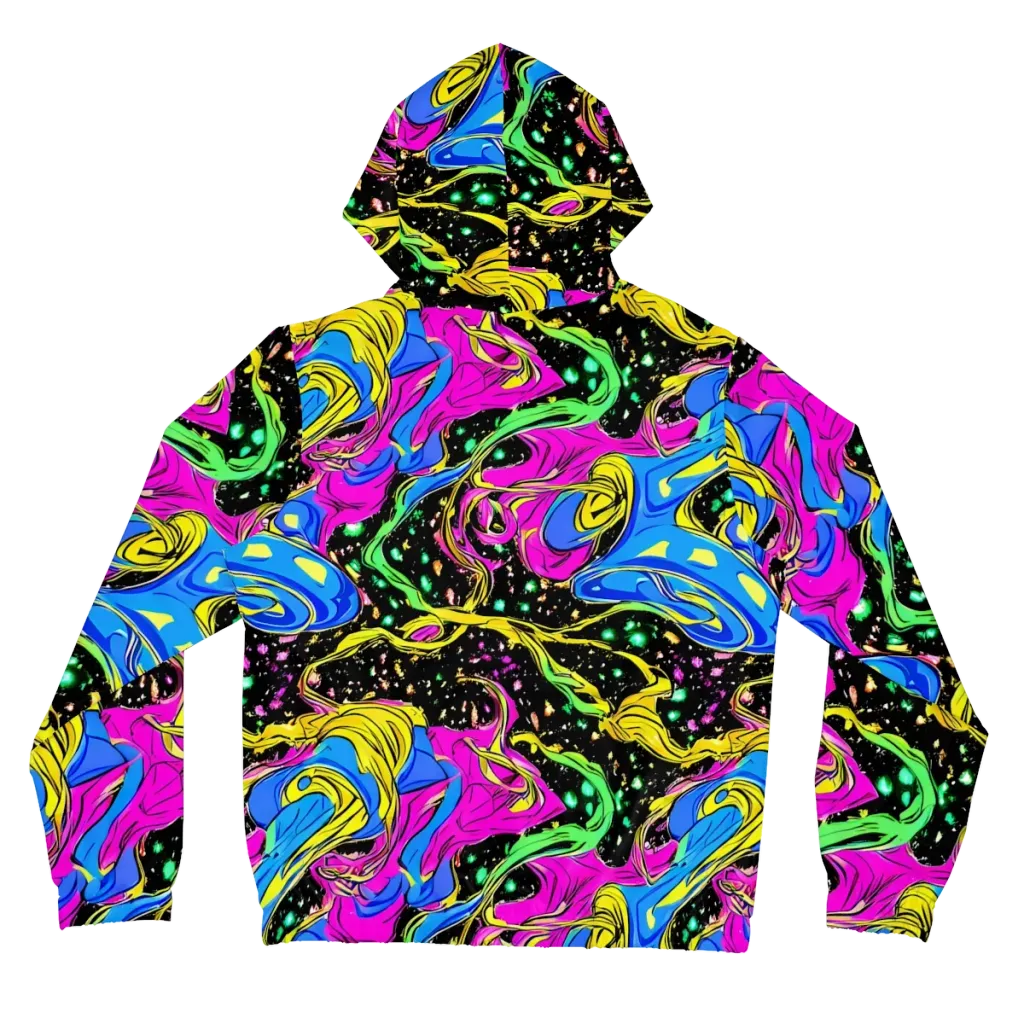 Spectral Pulse on Women's Full-Zip Hoodie — Back