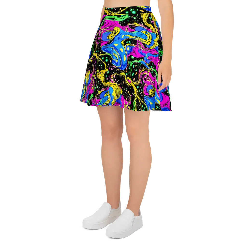 Spectral Pulse on Skater Skirt — Left